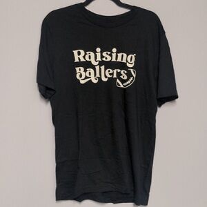 Raising Ballers Black Graphic Tee